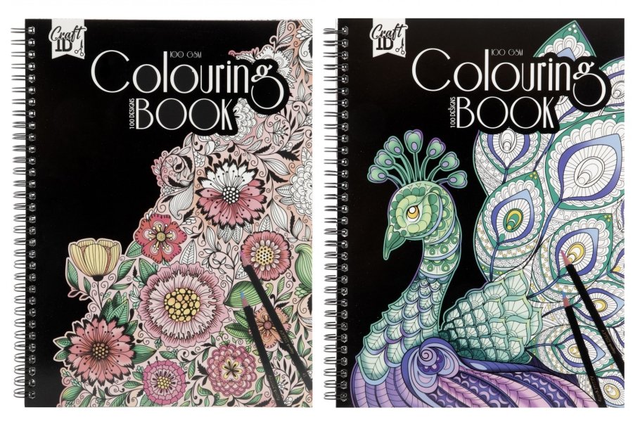 Malebog Mandala Spiralbog 100 designs Natur